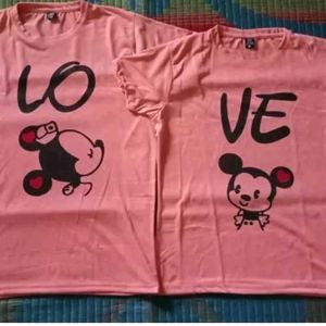 Cute Retro Couple T Shirts