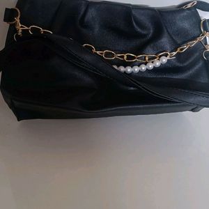 Black Fancy Sling Bag