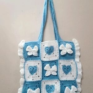 Handmade Tote Bow Heart Bag