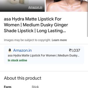 Indian Luxury Brand Asa Mini Lipstick