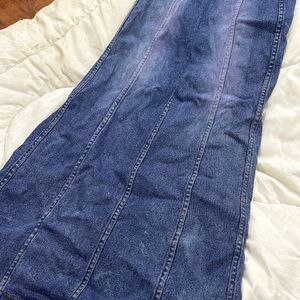 Denim Skirt Long