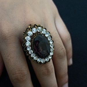 Finger Ring.... Dark Purple Colour