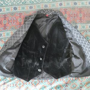 Black Stylish Jacket (Waistcoat) For Boys