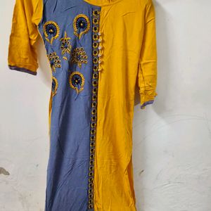 New Yellow Kurti