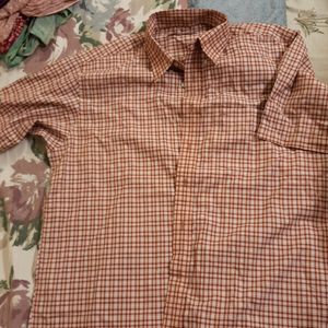 Rust Red Checkered shirt