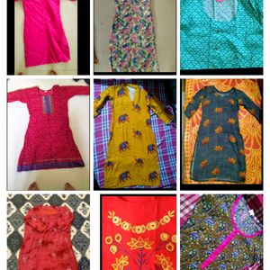 9 Combo Kurtis Sale....!