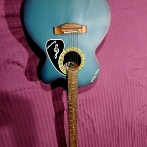 Blue Colour Beautiful Brand New Guitar