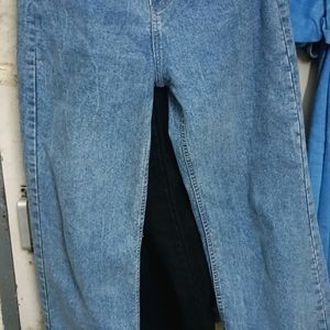 Denim Blue High-Waist Jeans