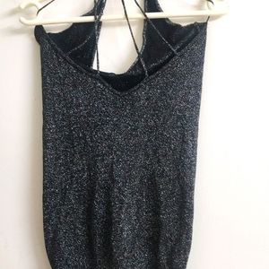 Shimmer & Style Back Top For Women