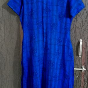 Royal Blue Long Kurti