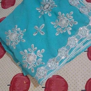 Women Embroidered Saree