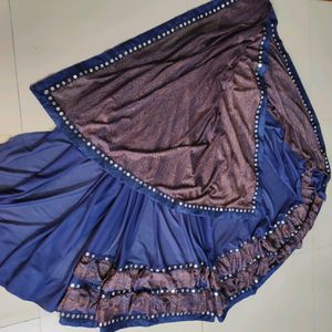 Frill laycra saree