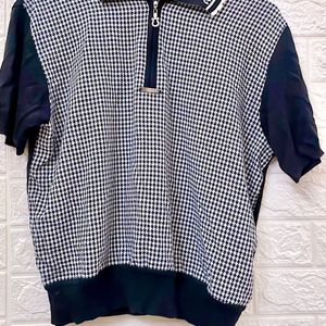 Ad Leports Blue grey Cotton polo