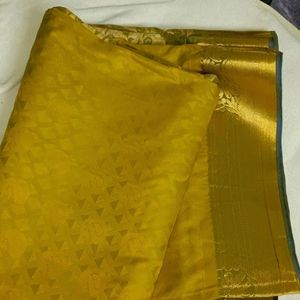 3 Sarees Combo(Black, Sea Green, Mustard Yellow)