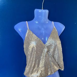 Golden Partywear Top🥰#partywear #top #tunic