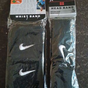 Combo of headband and wristband