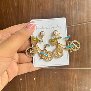 Bicycle Earring