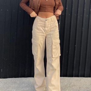 Beige color cargo likely new in good condition