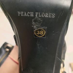 Peach Flores Tranity Leather Block