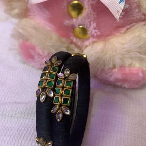 🎀Black Silk Thread Bangle🎀