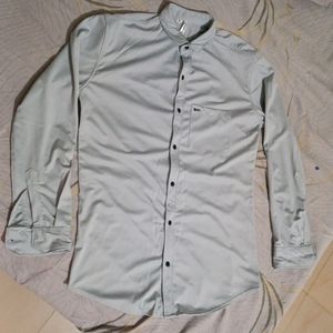New Light Grey Stretch Shirt