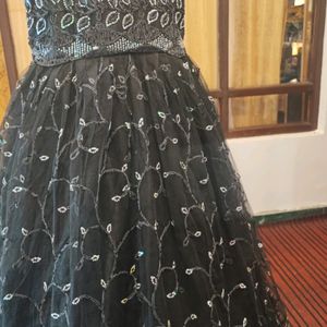 Party Wear Black ball Gown