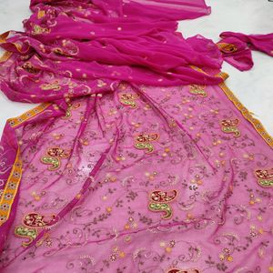 Pink Saree