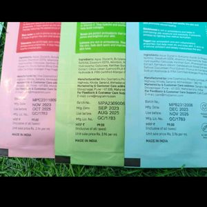 Combo Of 4 Sheet Masks