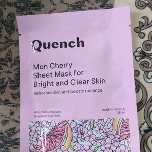 Quench Sheet Mask For Bright And Clear Skin