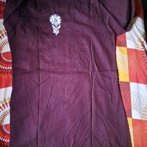 Short Chikankari Kurta