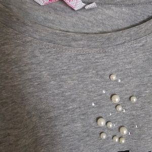 Ginger T Shirt With Pearls