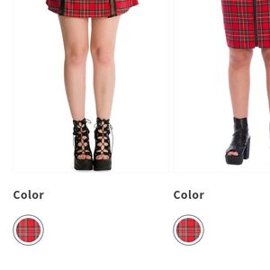 Kodiak Tartan Emo/Goth/Punk Mini Skirt.