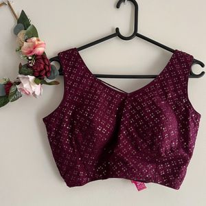 Purple Sequin Blouse