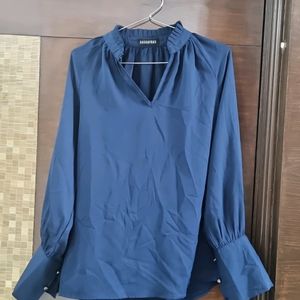 Blue Formal Top