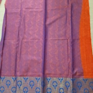 Beautiful Silk Saree with Blue Colour Zari work