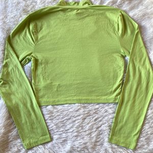 Forever21 Green Full Sleeves Top