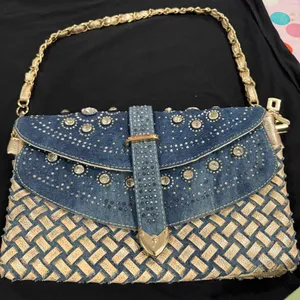 Brand New Party Wear Bag. Stone Studded