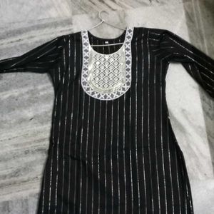 Black formal kurti