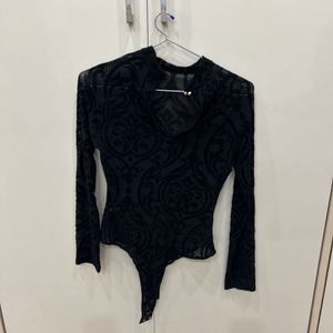 BLACK MESH SEXY FASHIONNOVA BODYSUIT 🖤✨️