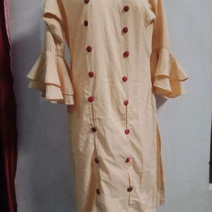 2 Combo Golden Kurti Set