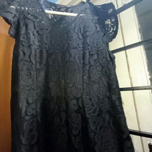 Black Net Gown