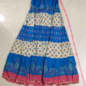 Long skirt of multi coloured