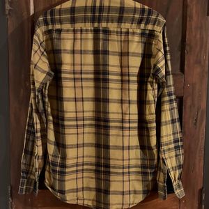 Khaki And Black Check Shirt