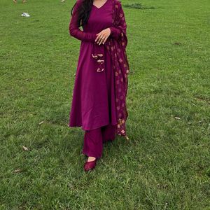 Kurta & plazo set with dupatta