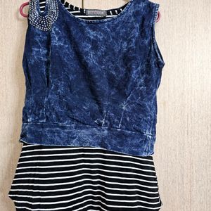 Denim Look Stylish Top