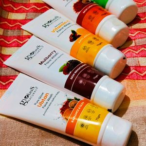 🎁5Variant Globus Naturals Facewash Combo