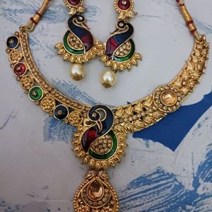 Beautiful Peacock Jewellery Set