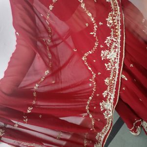 Bridal Lehenga Chuni With Billous