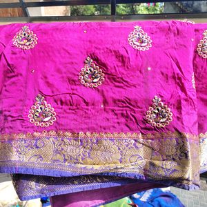 Multi Colour Pink Saree