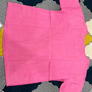 pink short kurti